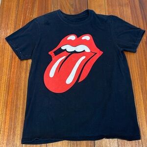 Classic Rolling Stones; Short sleeve; Crew neck; Mens-Medium